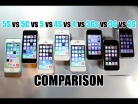 השוואה מאייפון 2G ועד ל אייפון 5S