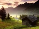 תמונת רקע Tyrol Austria Misty Mountain V