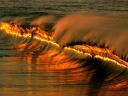 רקעים Golden Wave at Sunset, Puerto 