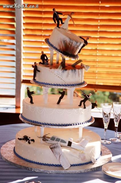 תמונת עוגת חתונה מגניבה