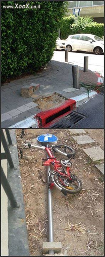 תמונת גנבי אופניים שלוקחים את העבודה שלהם יותר מידי ברצינות