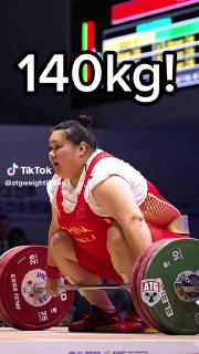 Li Wenwen 🇨🇳 140kg / 309lbs Snatch Slowmo 🥇!  ...