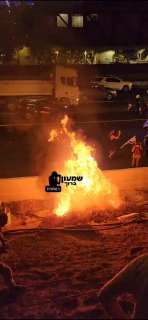 איילון צפון תל אביב (אחרי הסרטון המשטרה השיגה שליטה על הכביש)...