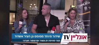 אמיר חצרוני חוטף כיסא בראש במהלך השידור של אונליין TV...