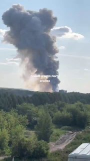 מחסן פירוטכניקה עלה באש בקמרובו-רוסיה...