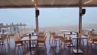 מזג אוויר סוער בספרד...