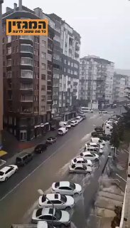 ‏טורקיה: שבר ענן היום בעיר סמסון בצפון המדינה, הרחובות הפכו...