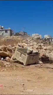 בנתיים בחברון: משאית התהפכה באזור ג'בל ג'וחר....