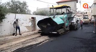 סלילת הכבישים בג'נין לאחר שכוחות צה