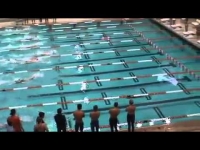 צפו: השאיר להם עשן במים בתחרות השחייה