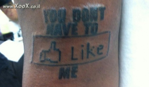 תמונת קעקוע לייק LIKE