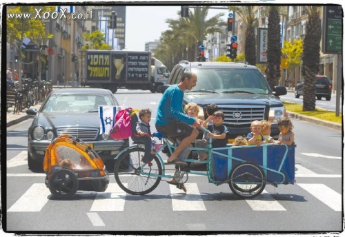 תמונת אופניים משפחתיות