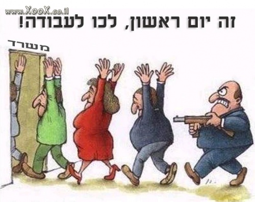 זה יום ראשון, לכו לעבודה!