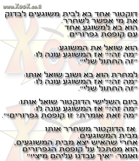 תמונת דוקטור בא לבית משוגעים