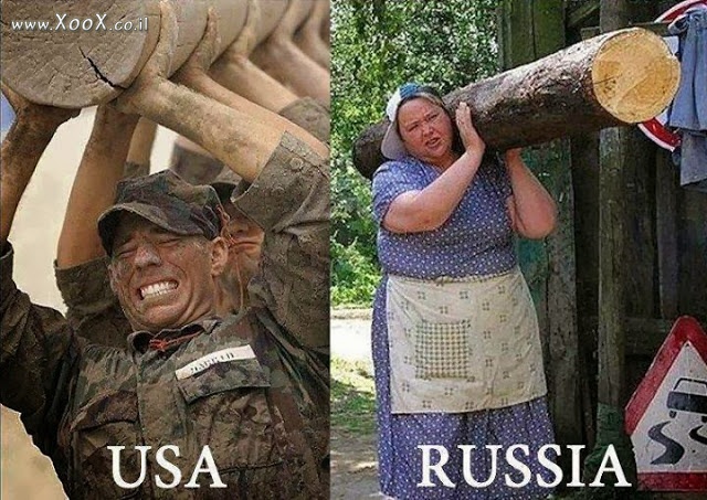 תמונת רוסים נגד אמריקאים