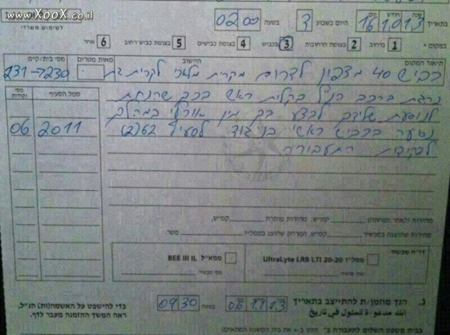 משטרת ישראל מודיעה: מין אורלי במהלך נסיעה = נהיגה בקלות ראש