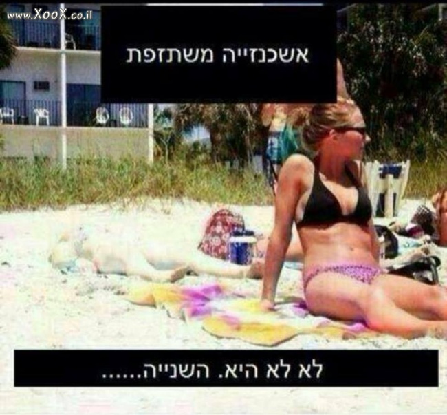 תמונת אשכנזייה משתזפת