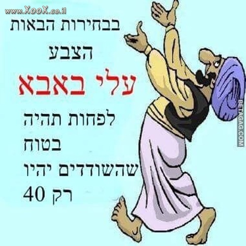 בבחירות הצבע עלי באבא