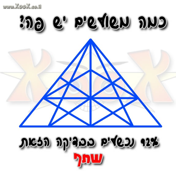 כמה משולשים יש פה?