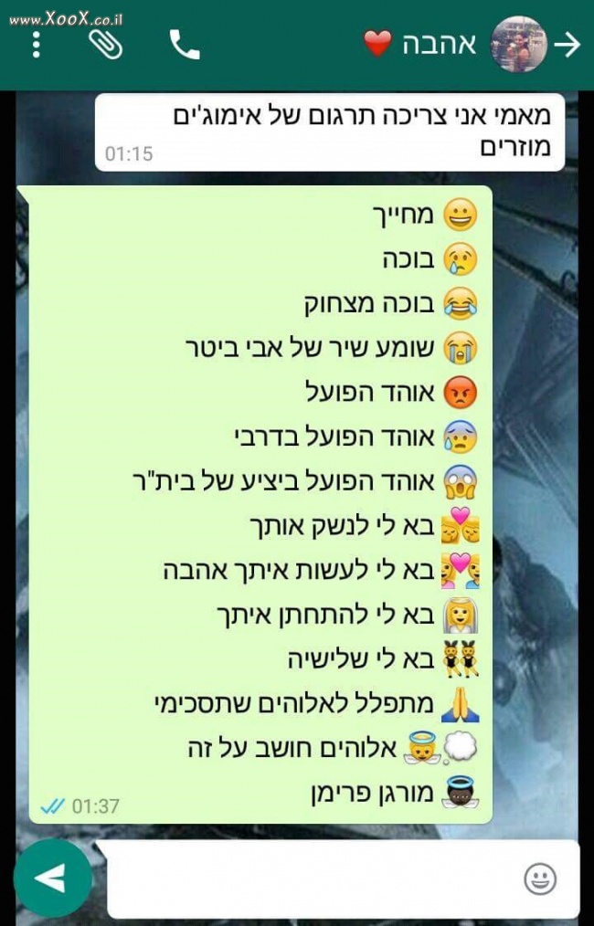 תמונת תרגום של אימוג'ים