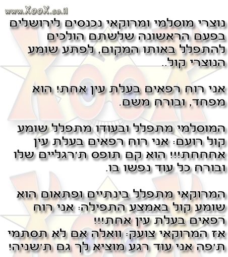 תמונת נכנסים לירושלים להתפלל